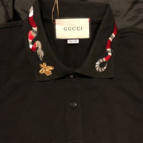 gucci duke shirt snake|Gucci polo shirt snake collar.